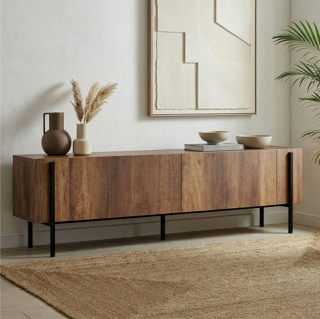 Nexus - TV Stand - Barok Walnut/Black