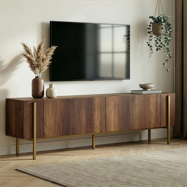 Nexus - Mueble de TV - Barok Walnut/Dorado