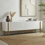 Nexus - TV Stand - White/Gold