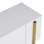 Nexus - TV Stand - White/Gold