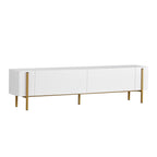 Nexus - TV Stand - White/Gold