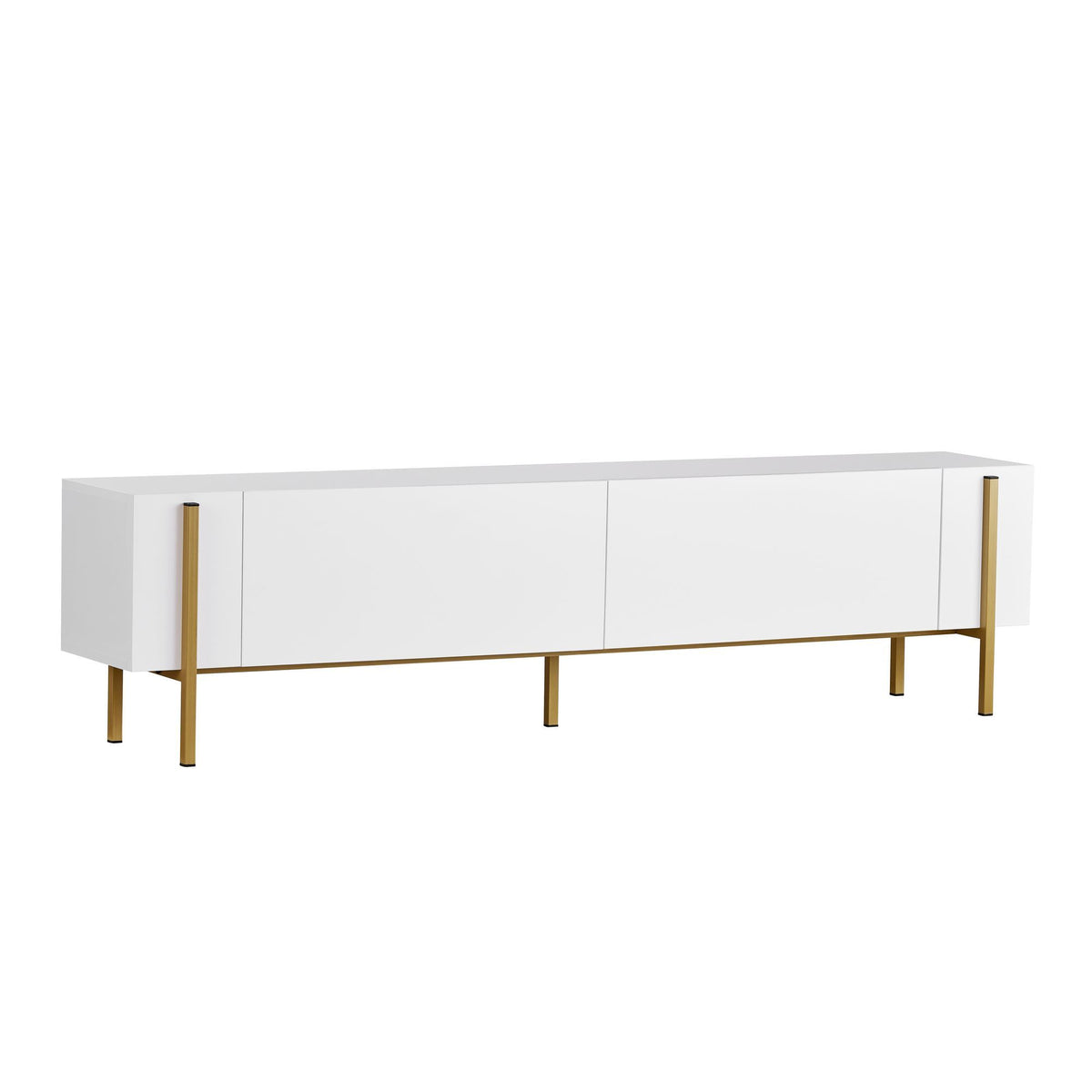 Nexus - TV Stand - White/Gold