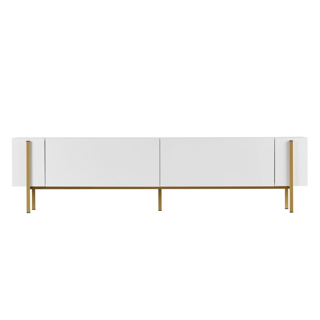 Nexus - TV Stand - White/Gold