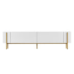 Nexus - TV Stand - White/Gold