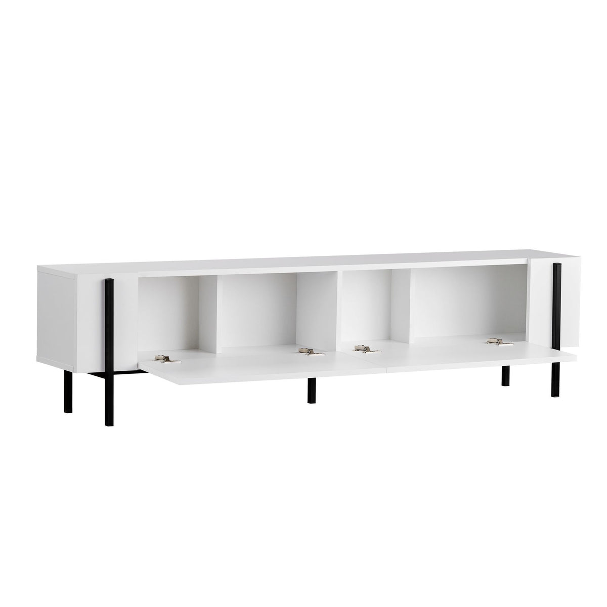Nexus - Meuble TV - Blanc/Noir