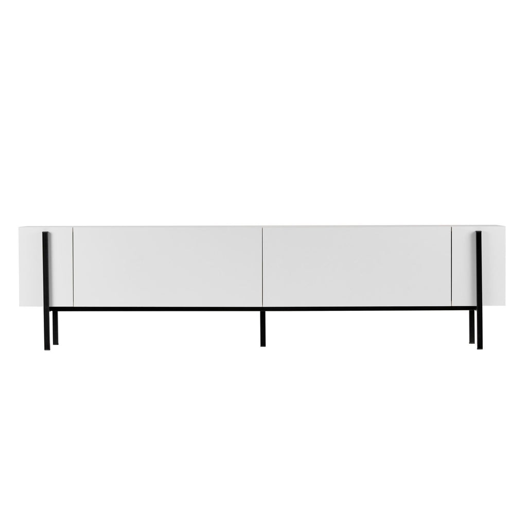 Nexus - Meuble TV - Blanc/Noir