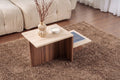 Harmony - Coffee Table - Travertine/Venezia Walnut