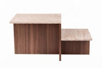 Harmony - Coffee Table - Travertine/Venezia Walnut