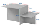 Harmony - Coffee Table - Travertine/Venezia Walnut