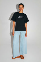 Camiseta The Colette Collector de punto de algodón y modal negro