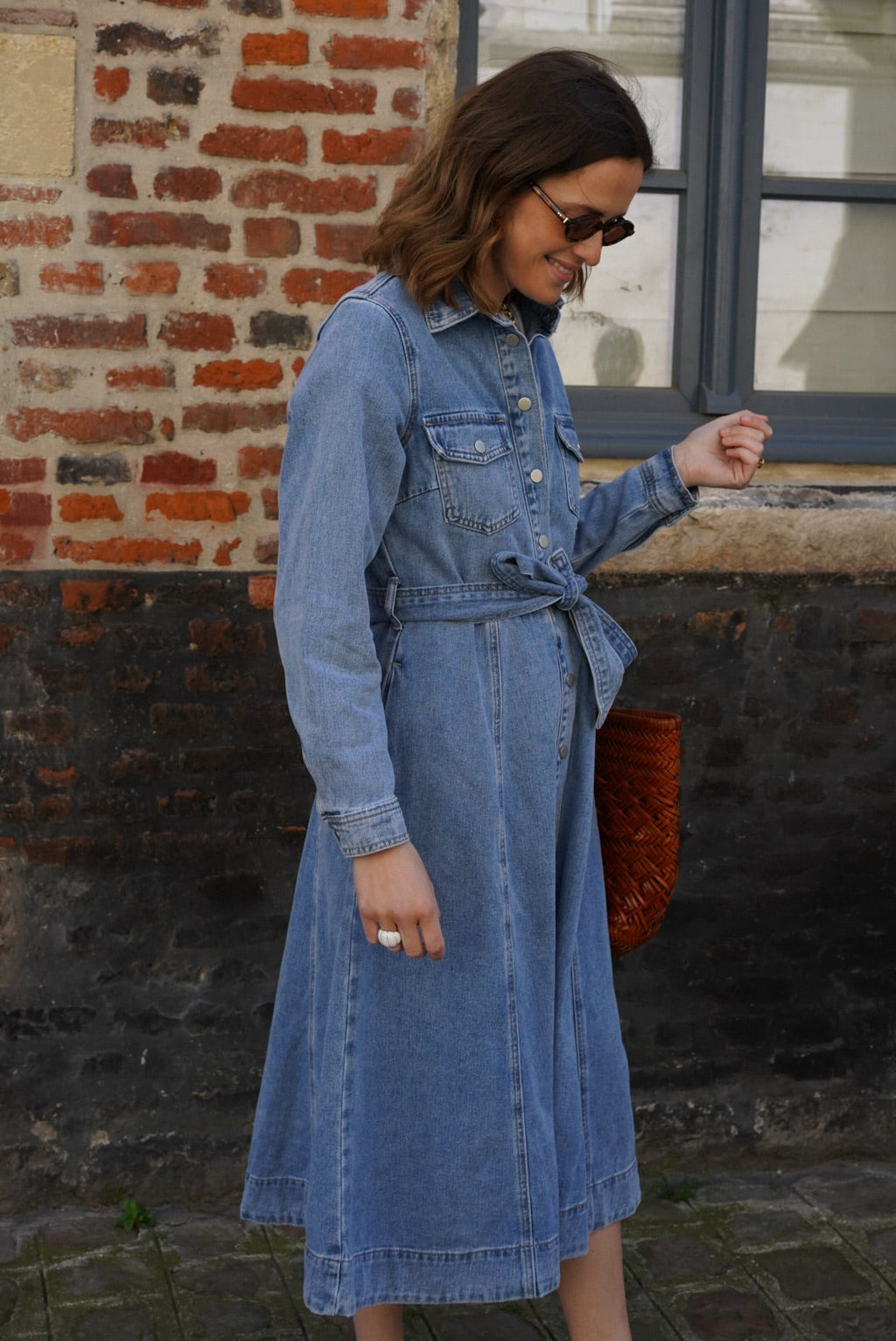 Rosalie Denim Long Dress