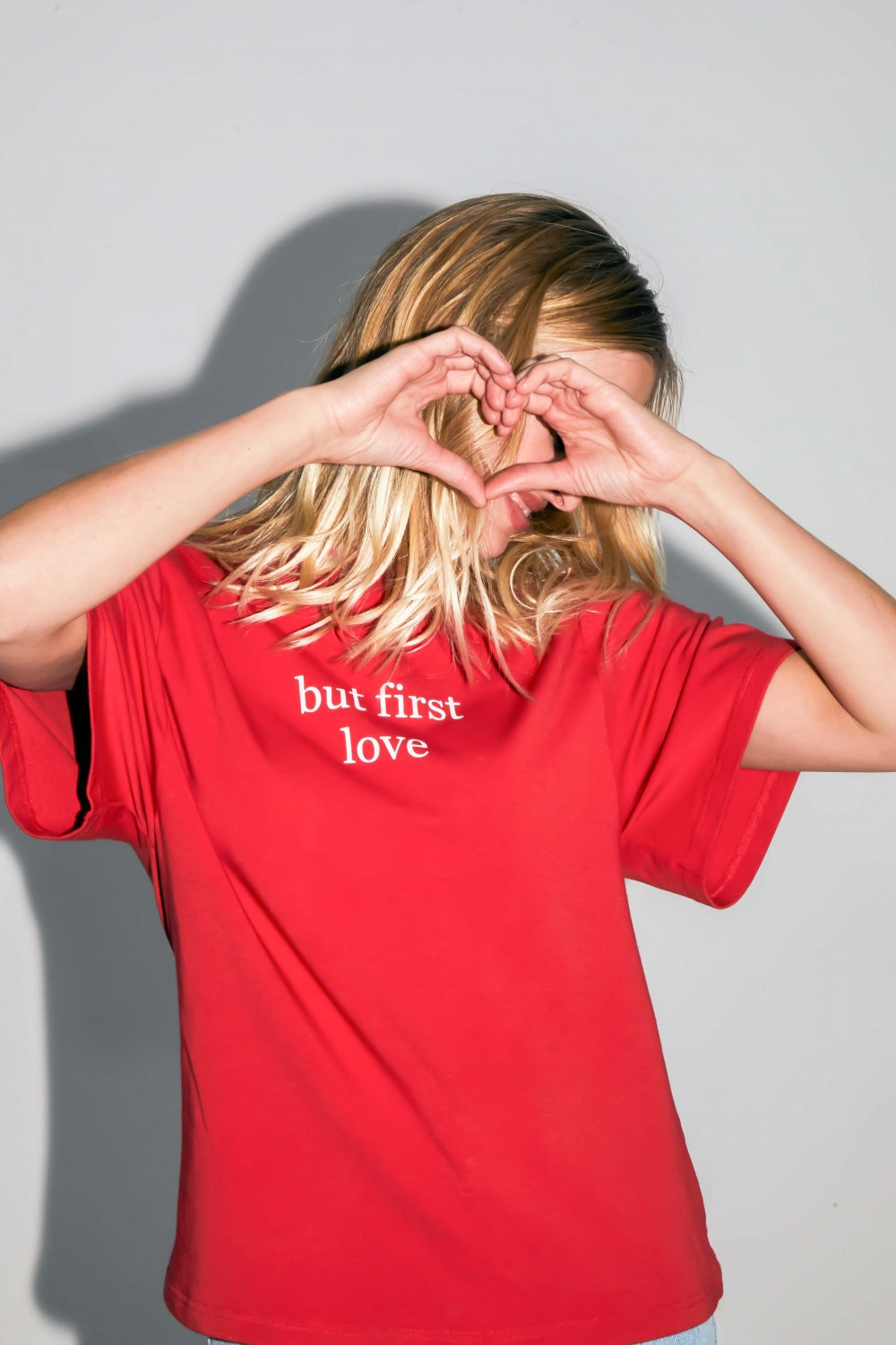 Camiseta Colette Collector de punto rojo de algodón y modal