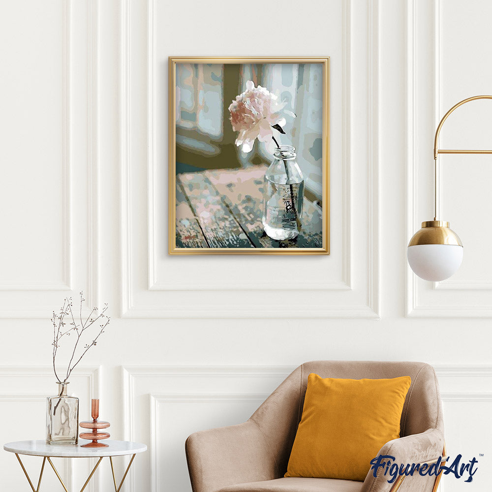 Peinture Par Numéros - Fleur Blanche