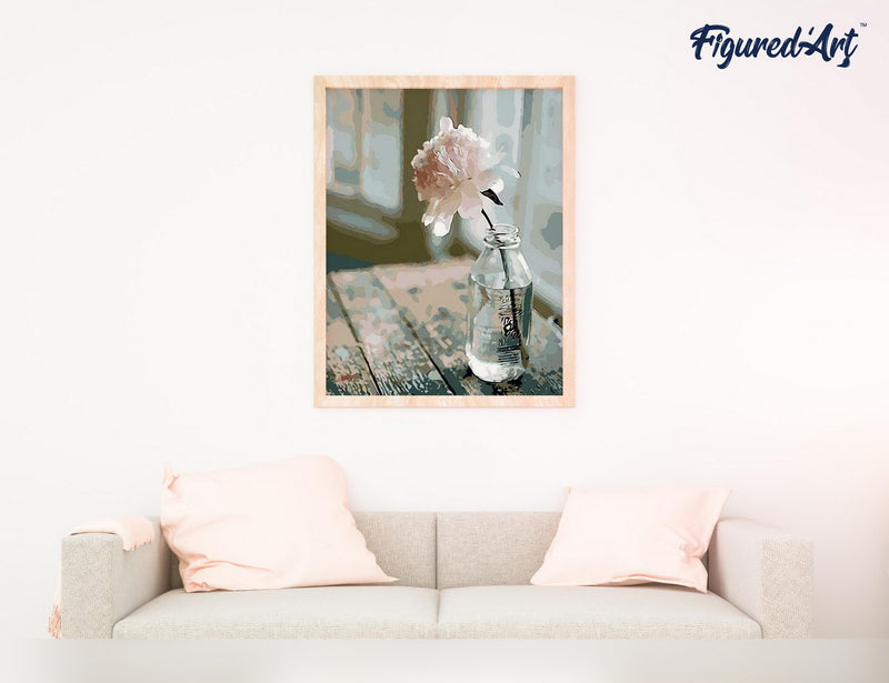 Peinture Par Numéros - Fleur Blanche