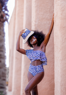 Haut Deux Pièces Wendy Chakra Beige Et Bleu