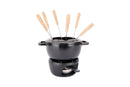 Set Fondue Avec 6 Fourchettes - Fontestic - Noir