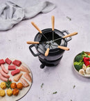 Set Fondue Avec 6 Fourchettes - Fontestic - Noir