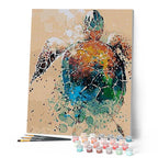 Pintura por números - Diseño de tortuga