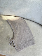 Taupe wool and cashmere balaclava