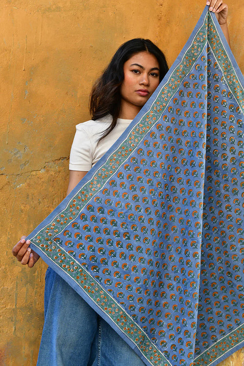 Large Séléné Scarf - Blue