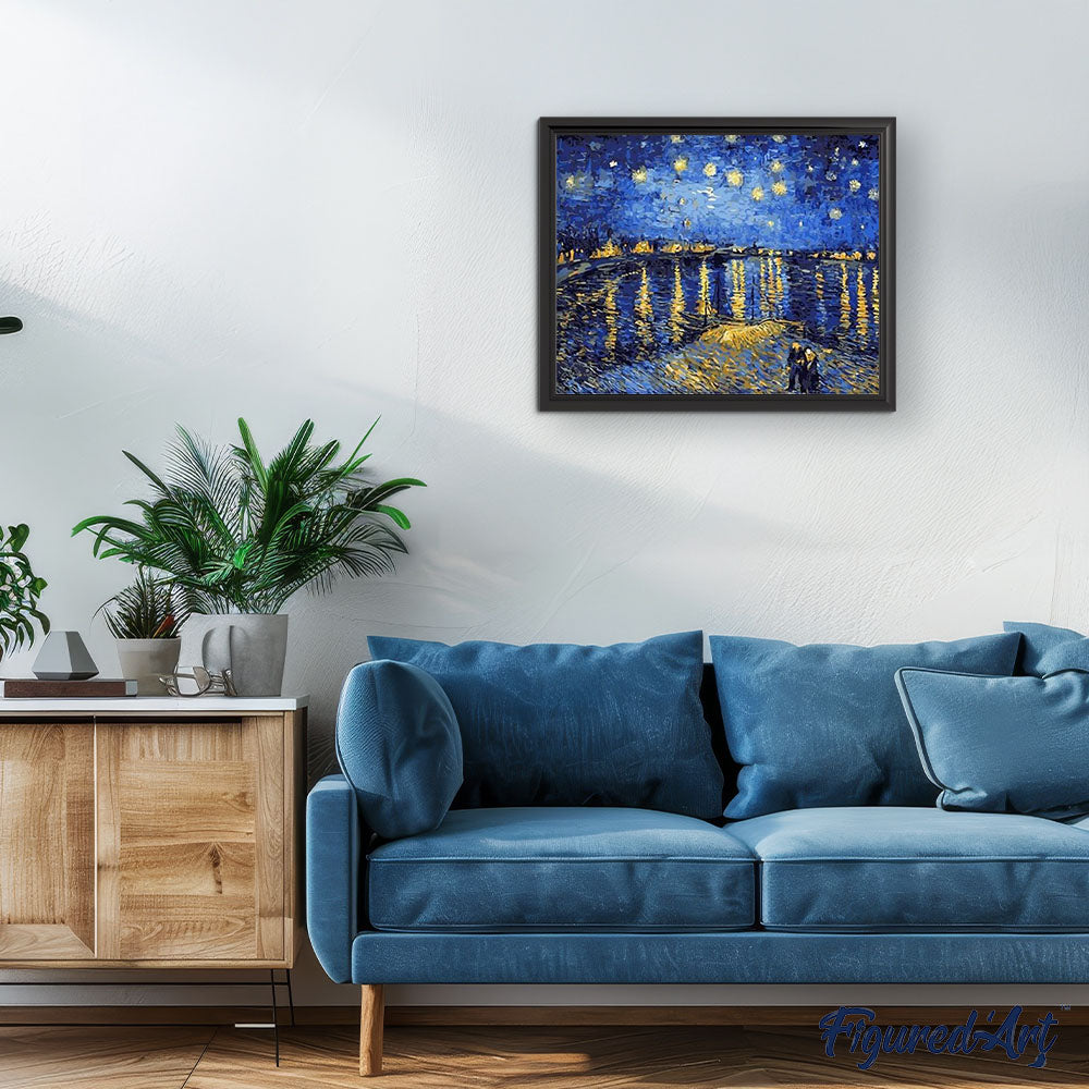Peinture Par Numéros - Van Gogh Nuit Etoilée Sur Le Rhône