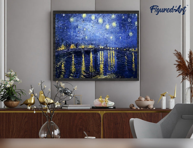 Peinture Par Numéros - Van Gogh Nuit Etoilée Sur Le Rhône