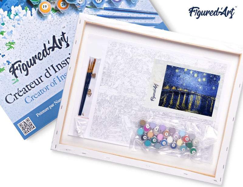 Peinture Par Numéros - Van Gogh Nuit Etoilée Sur Le Rhône