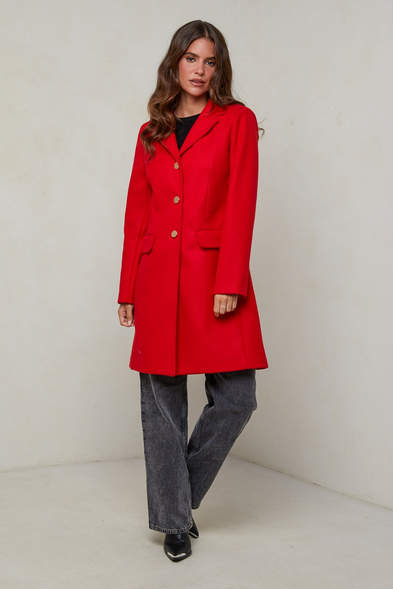 Coat 99858B - Red