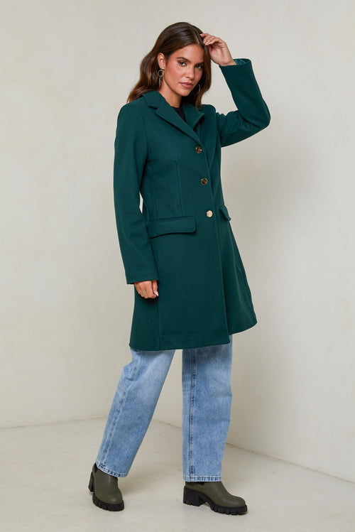 Coat 99858B - Dark Green