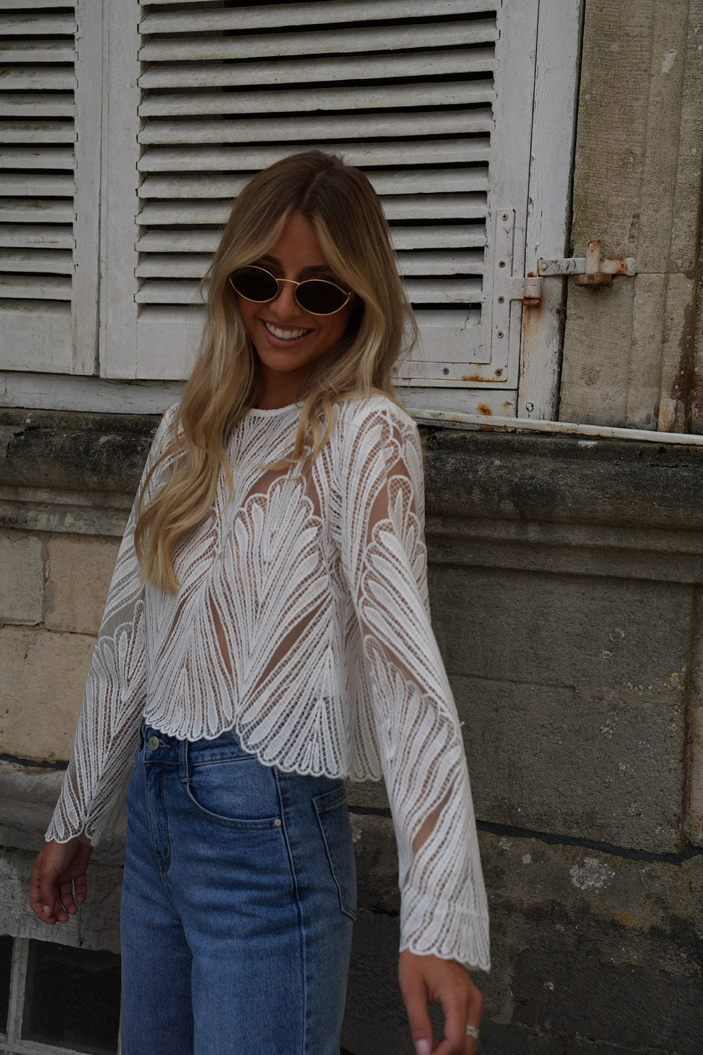 Blusa Bordada Astrid - Blanco