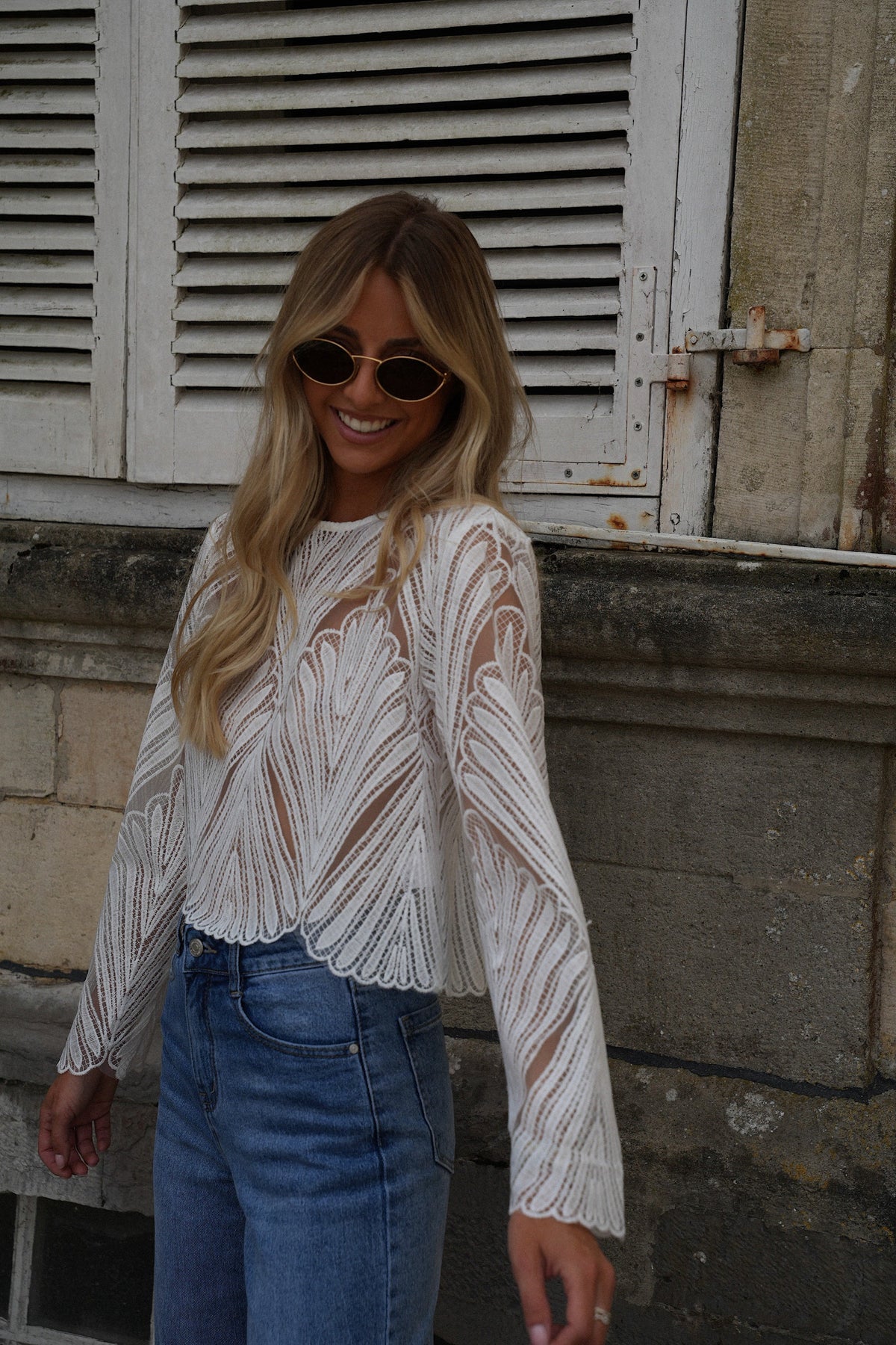Blusa Bordada Astrid - Blanco