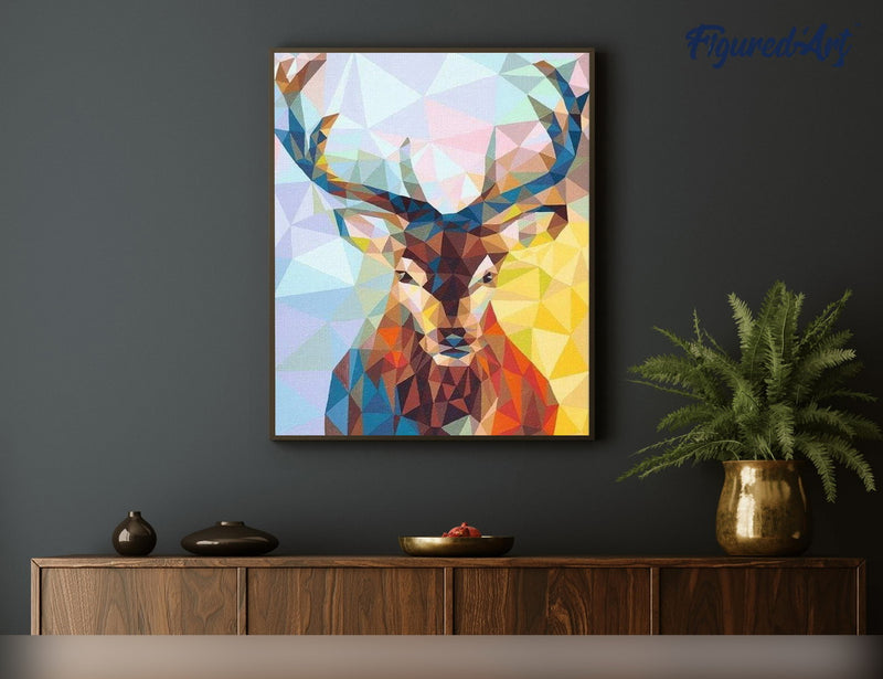 Peinture Par Numéros - Renne Moderne