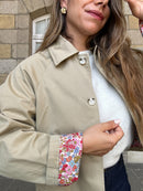 Edith Beige Cotton Liberty Trench Jacket