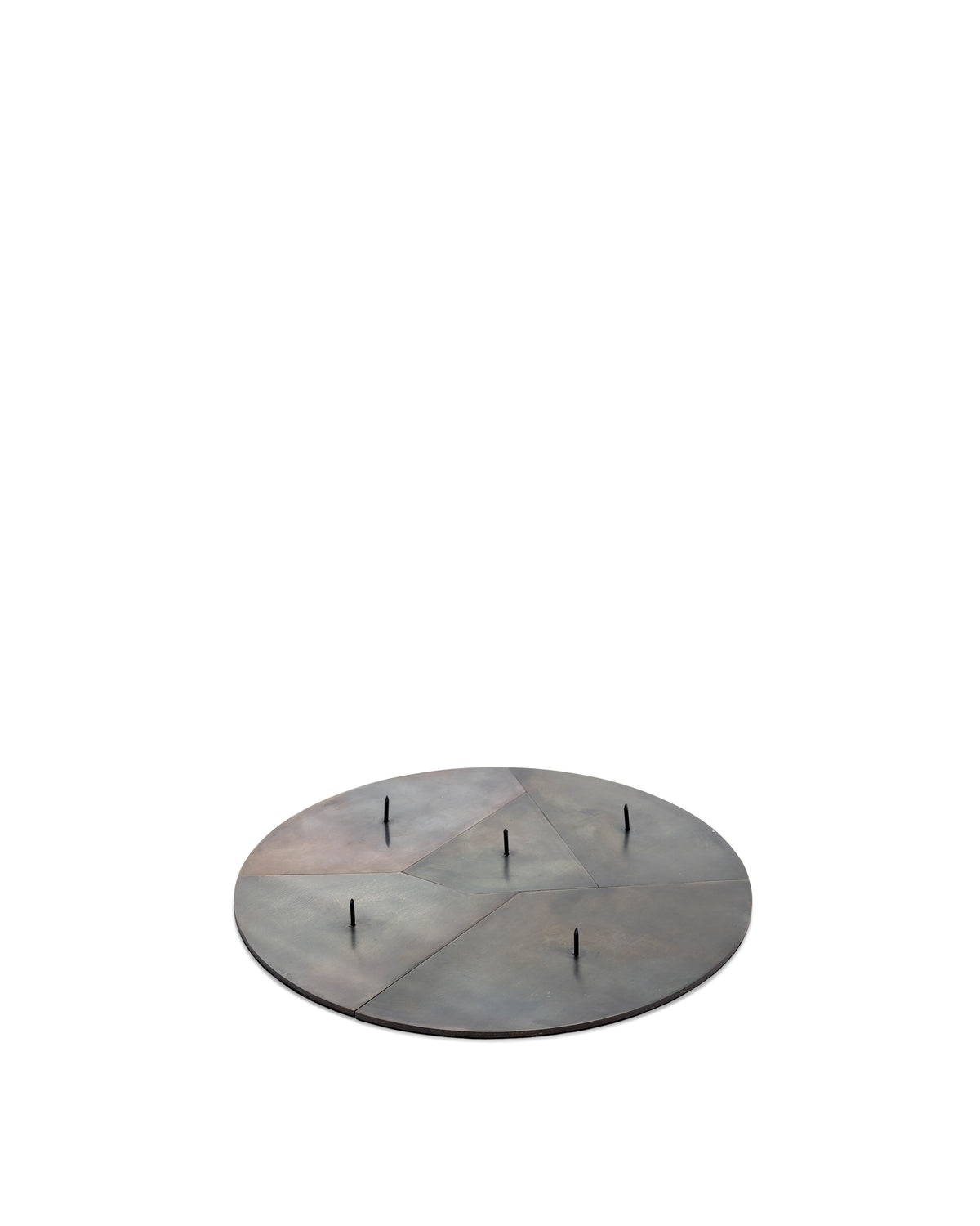 Candelabra - Bougeoir - Acier Bleui - Noir