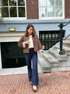 Chaqueta trench Edith de algodón Liberty marrón