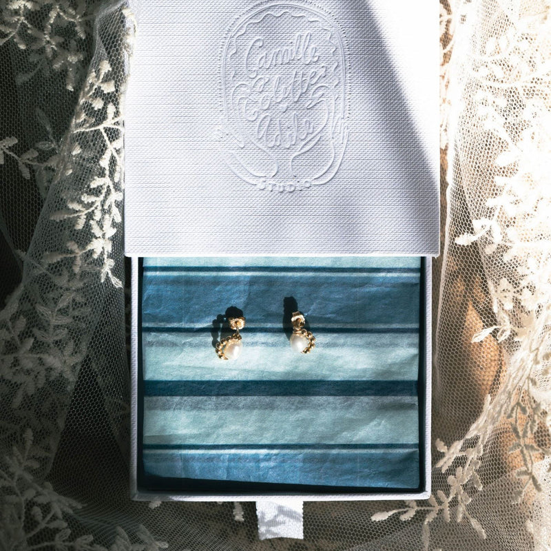 Boucles D'Oreilles - Les Puces Nacres Adèle Camus X