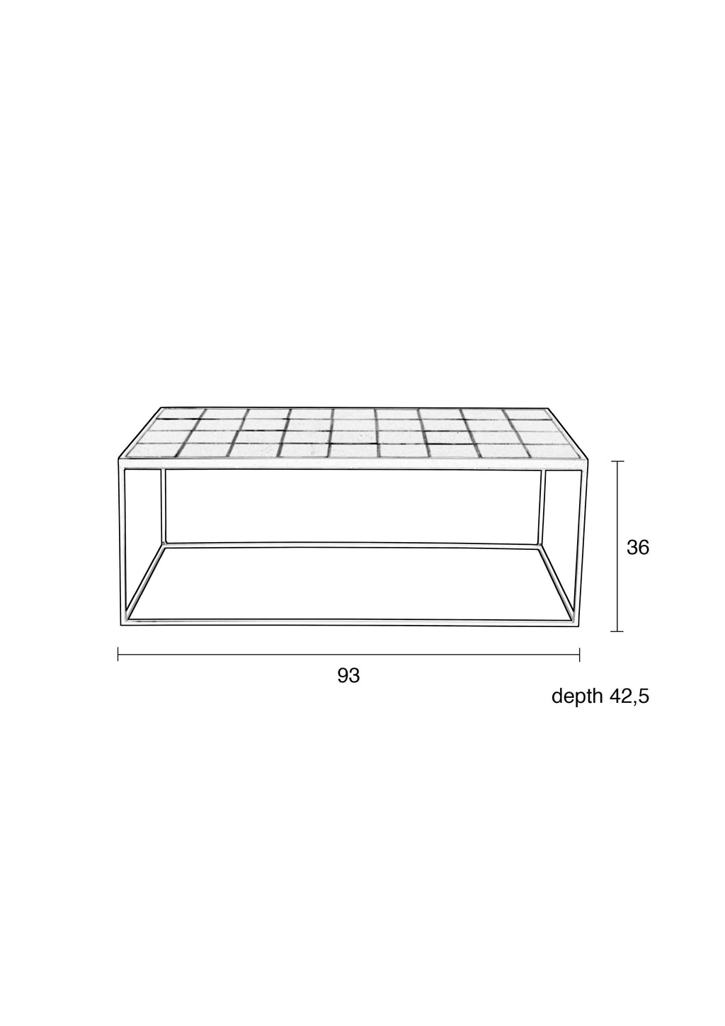 Glazed - Coffee Table - Ceramic - Black