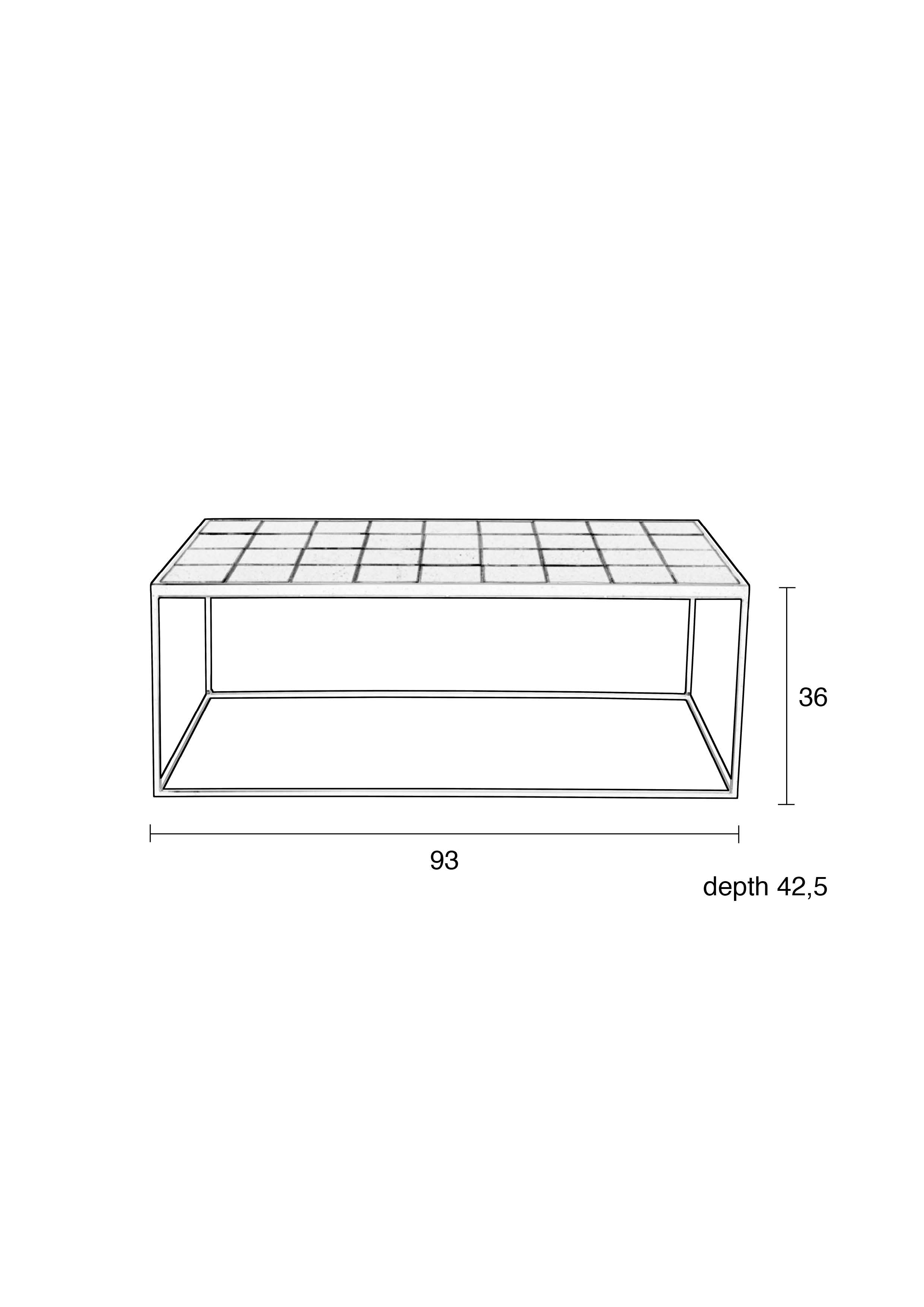 Glazed - Coffee Table - Ceramic - Black