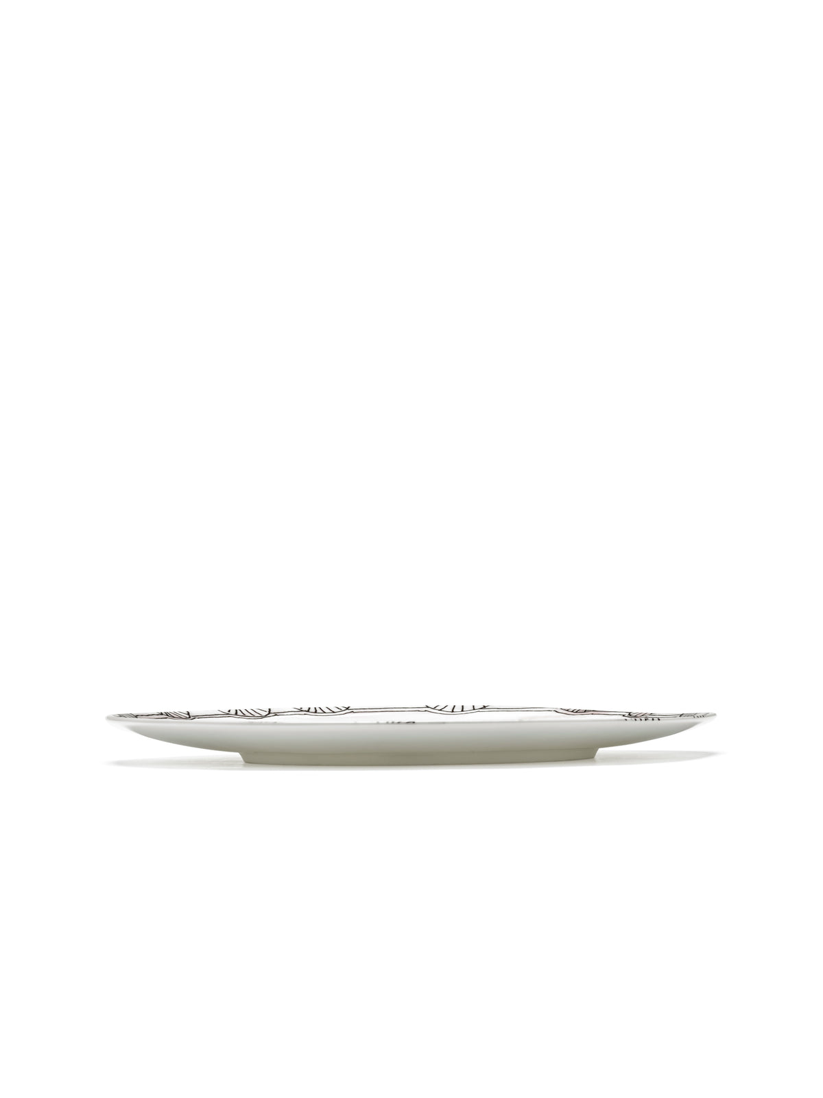 Midnight Flowers - Lot De 2 Plats De Service - S - Porcelaine Bone China - Mirtillo Nude