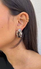 Textured Stone Earrings