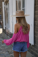 Blouse Ajourée Karole - Rose