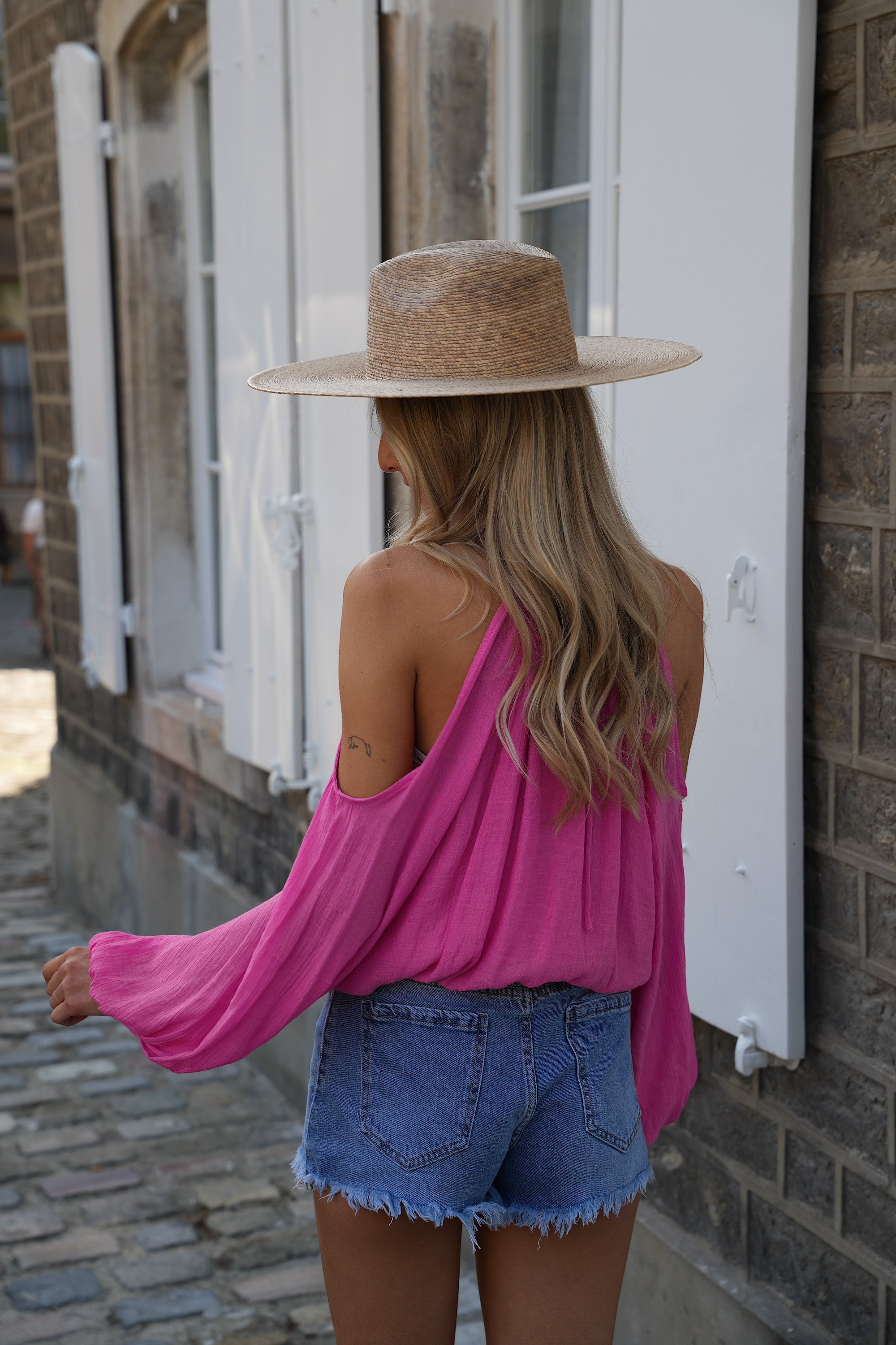 Blouse Ajourée Karole - Rose