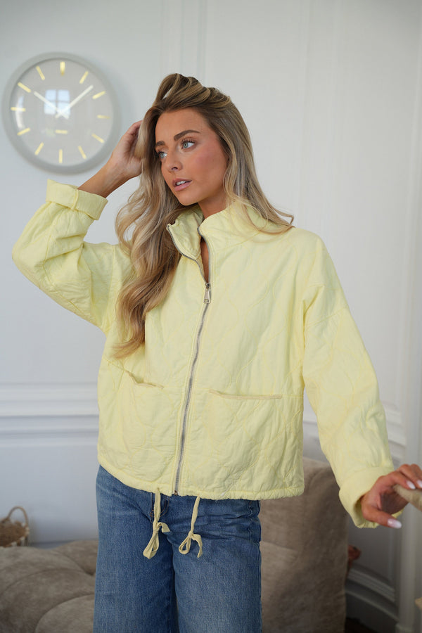 Giacca Con Zip Tressia - Giallo