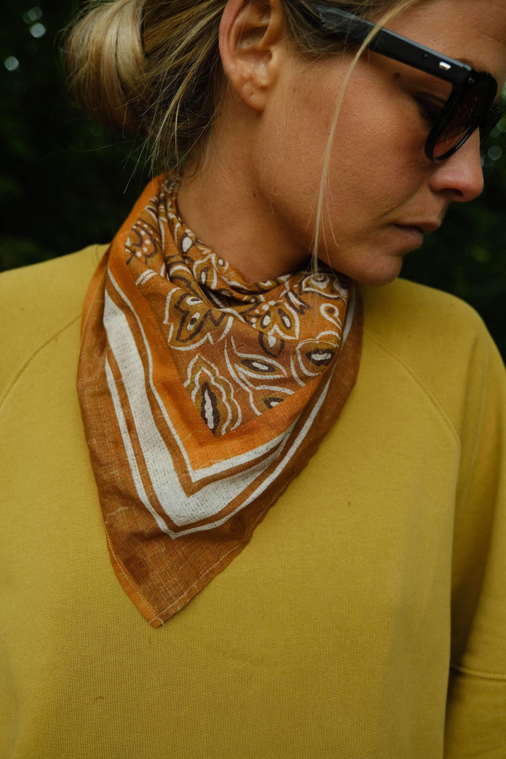 Tom Orange Pattern Scarf