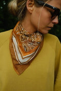 Tom Orange Pattern Scarf