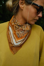 Tom Orange Pattern Scarf