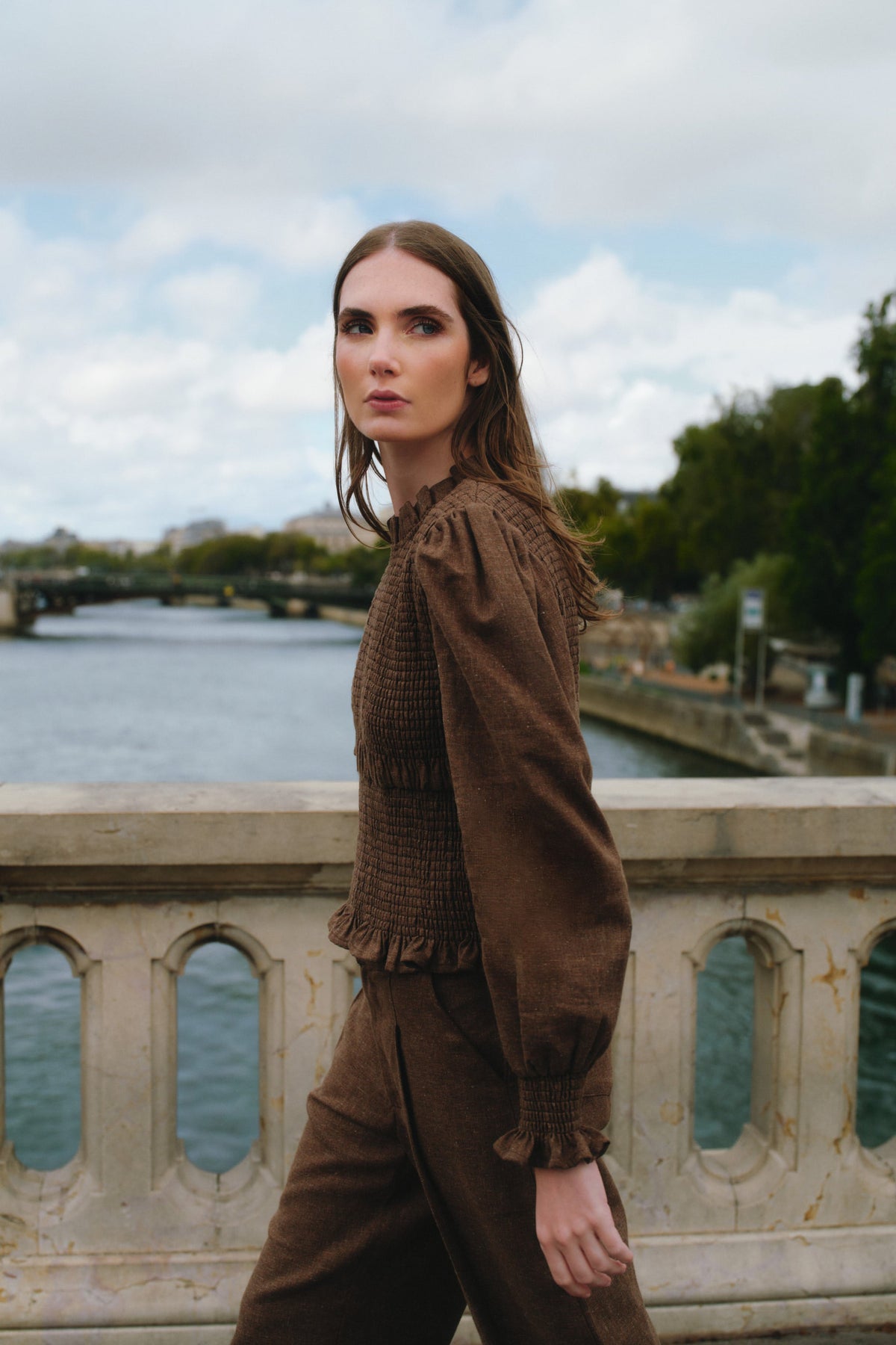 Hailey Chocolate Blouse