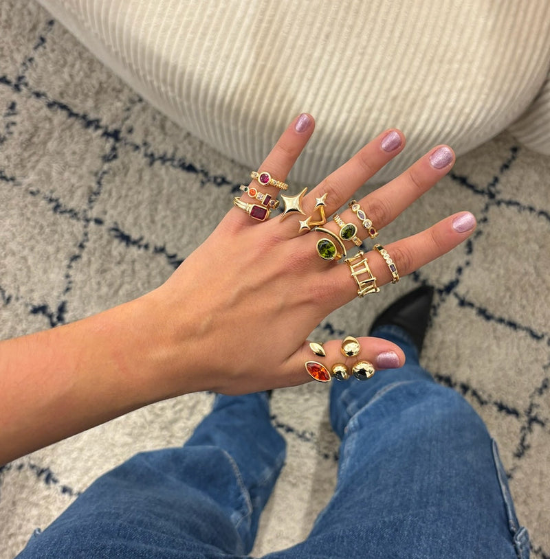 Triple Star Ring