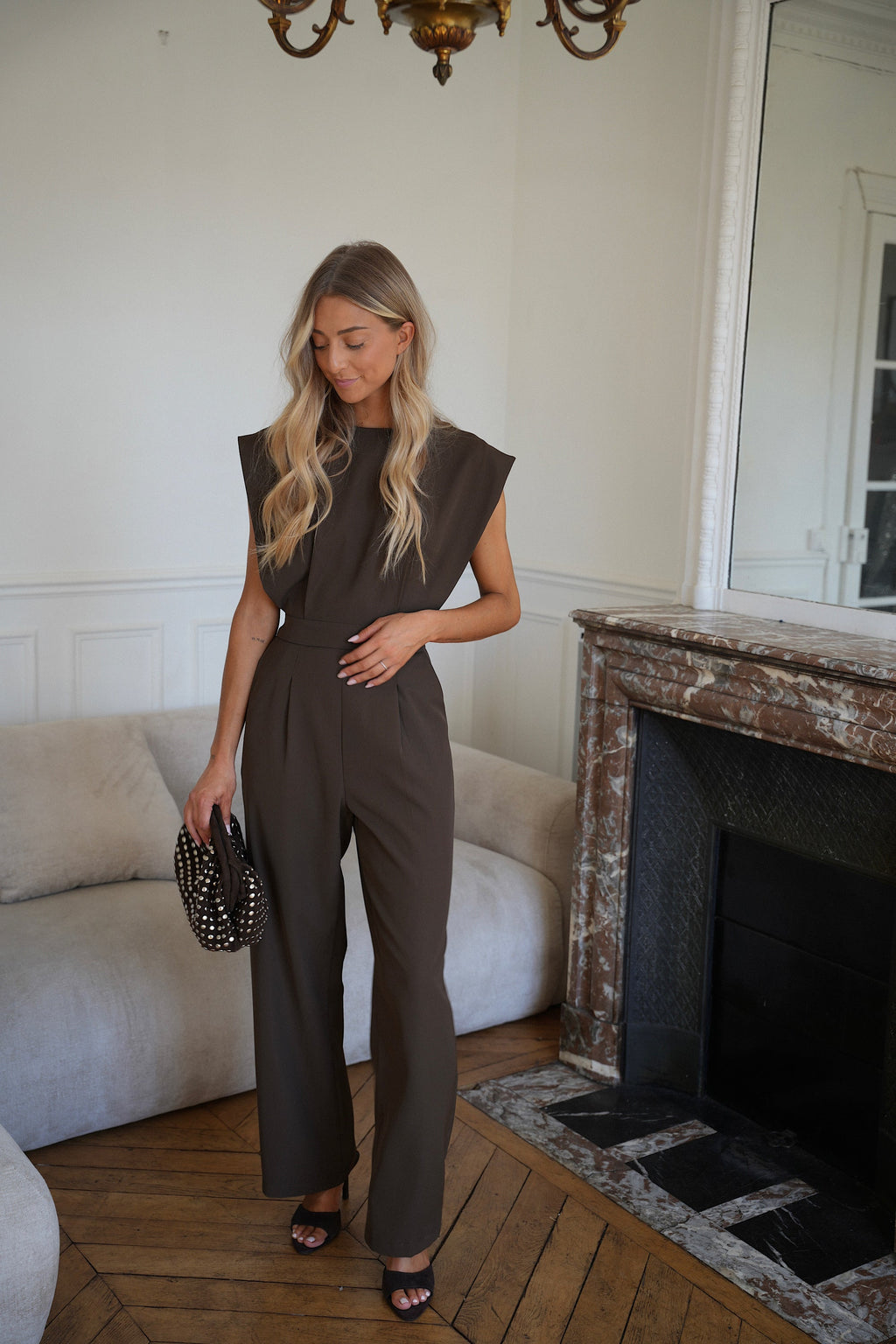 Kati Studded Bag - Chocolate