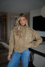 Veste Suédée Maylan - Beige